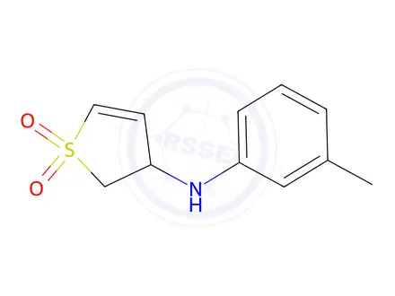 Chemical structure of 3-[(3-methylphenyl)amino]-2,3-dihydro-1lambda6-thiophene-1,1-dione