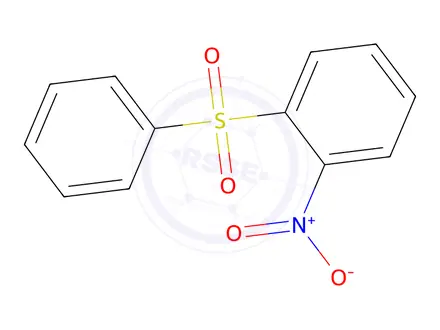 Chemical structure of 1-Nitro-2-(phenylsulfonyl)benzene