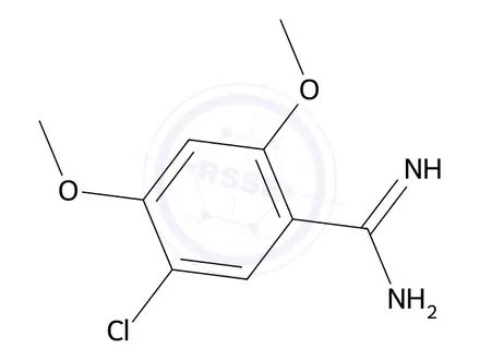 Chemical structure of 5-Chloro-2,4-dimethoxybenzimidamide