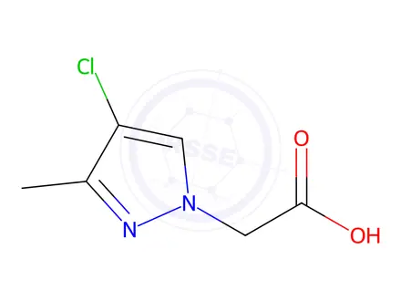 Chemical structure of (4-Chloro-3-methyl-1H-pyrazol-1-yl)acetic acid
