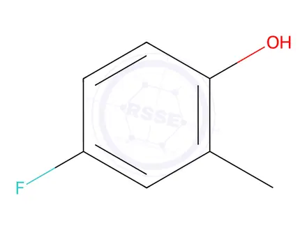 Chemical structure of 4-Fluoro-2-methylphenol