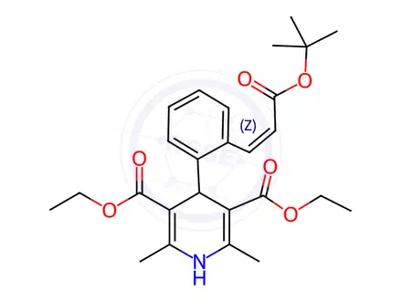 Chemical structure of cis-Lacidipine