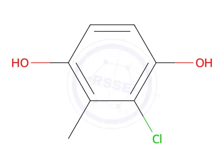 Chemical structure of Hydroquinone, 2-chloro-3-methyl-(7CI,8CI)