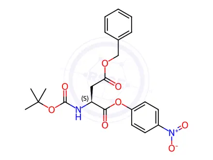 Chemical structure of BOC-ASP(OBZL)-ONP