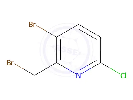 Chemical structure of 3-Bromo-2-(bromomethyl)-6-chloropyridine