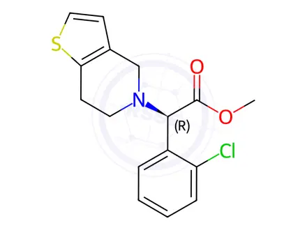 Chemical structure of Clopidogrel Bisulfate Impurity 3 Monomer (Clopidogrel Hydrochloride EP Impurity C)