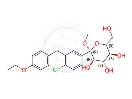 Chemical structure of Dapagliflozin Impurity 445