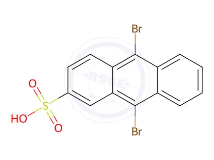 Chemical structure of 9,10-Dibromoanthracene-2-sulfonic Acid
