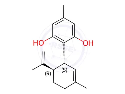 Chemical structure of Cannabidiol EP Impurity J