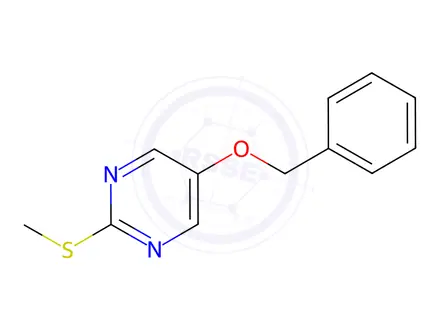 Chemical structure of 5-(Benzyloxy)-2-(methylthio)pyrimidine