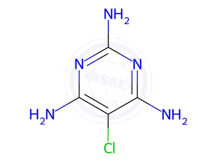 Chemical structure of 5-Chloropyrimidine-2,4,6-triamine