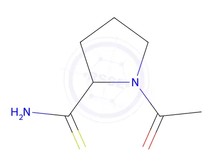 Chemical structure of 1-acetylpyrrolidine-2-carbothioamide