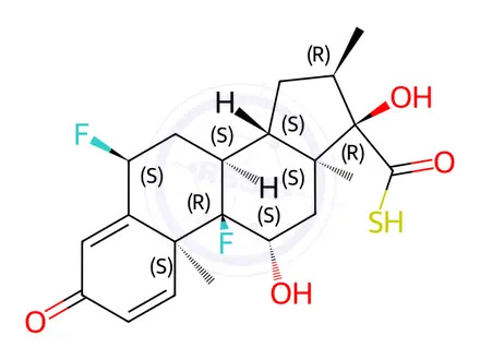 Chemical structure of Fluticasone Propionate Impurity 76