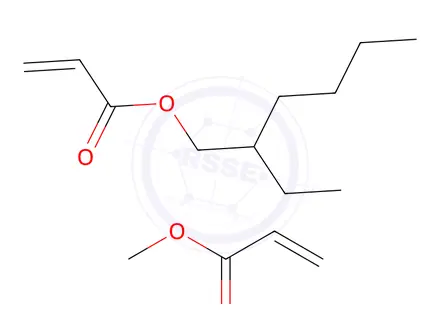 Chemical structure of 2-Propenoic acid, 2-ethylhexyl ester, polymer with methyl 2-propenoate