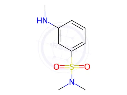 Chemical structure of N,N-dimethyl-3-(methylamino)benzenesulfonamide