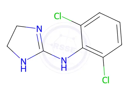 Chemical structure of N-(2,6-Dichlorophenyl)-4,5-dihydro-1H-imidazol-2-amine 4-methylbenzenesulfonate