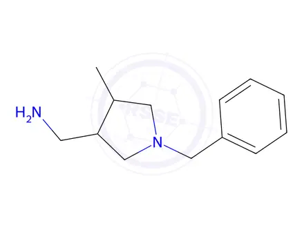 Chemical structure of C-(1-Benzyl-4-methyl-pyrrolidin-3-yl)-methylamine