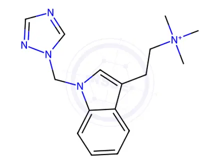 Chemical structure of N,N,N-TRIMETHYL-2-{[(1H-1,2,4-TRIAZOL-1-YL)METHYL]-1H-INDOL-3-YL}ETHANAMINIUM L-ASPARTYL-L-PHENYLALANINATE