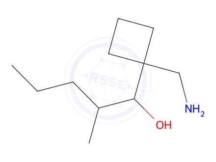 Chemical structure of 1-(1-(Aminomethyl)cyclobutyl)-2-methylpentan-1-ol