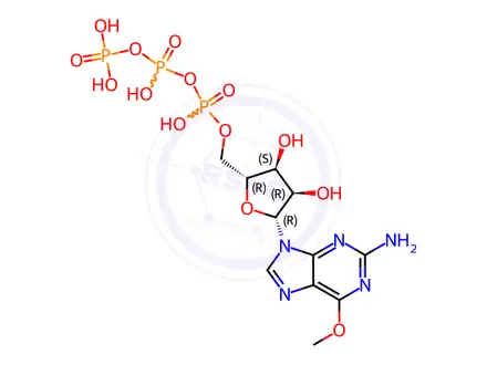 Chemical structure of O6-Methyl-GTP