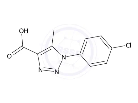 Chemical structure of 1-(4-Chlorophenyl)-5-methyl-1H-1,2,3-triazole-4-carboxylic acid