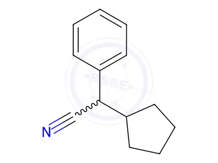Chemical structure of Cyclopentyl(phenyl)acetonitrile