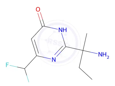 Chemical structure of 2-(2-Aminobutan-2-yl)-6-(difluoromethyl)pyrimidin-4(3H)-one