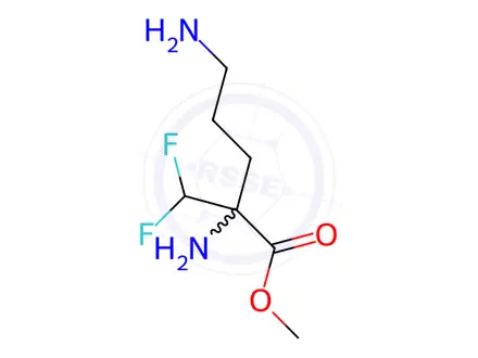 Chemical structure of Methyl 2,5-diamino-2-(difluoromethyl)pentanoate
