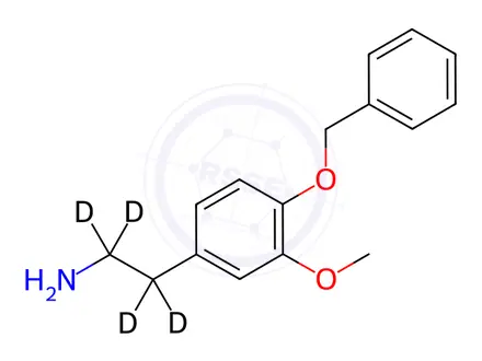 Chemical structure of 4-Amino-3-methoxybenzeneethanamine-d4