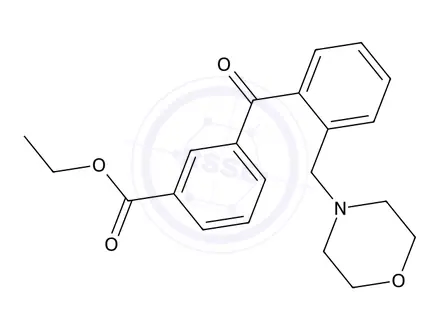 Chemical structure of Ethyl 3-(2-(morpholinomethyl)benzoyl)benzoate