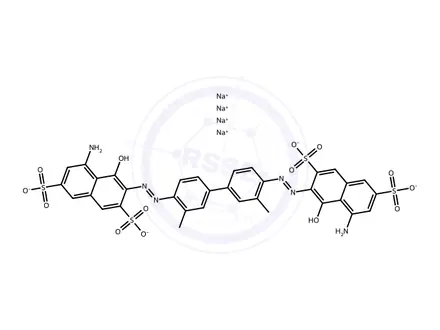 Chemical structure of Trypan Blue
