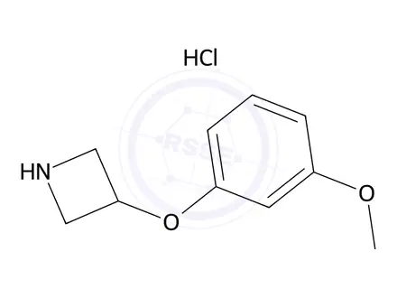 Chemical structure of 3-(3-Methoxyphenoxy)azetidine hydrochloride