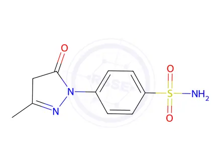 Chemical structure of 3-METHYL-1-(4'-SULFOAMIDOPHENYL)-5-PYRA&