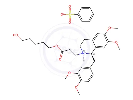 Chemical structure of Atracurium Besilate Impurity 9 (Cisatracurium Besilate EP Impurity F Benzenesulfonic Acid)