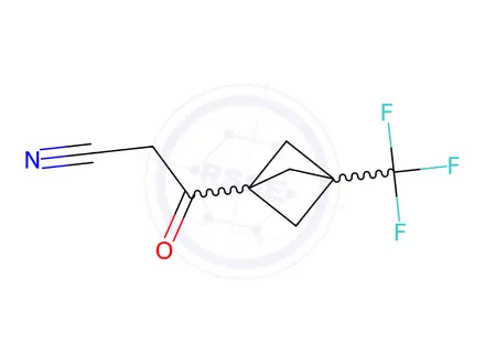 Chemical structure of 3-Oxo-3-(3-(trifluoromethyl)bicyclo[1.1.1]pentan-1-yl)propanenitrile