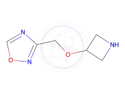 Chemical structure of 3-((Azetidin-3-yloxy)methyl)-1,2,4-oxadiazole