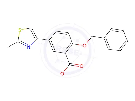 Chemical structure of Methyl 2-(benzyloxy)-5-(2-methylthiazol-4-yl)benzoate
