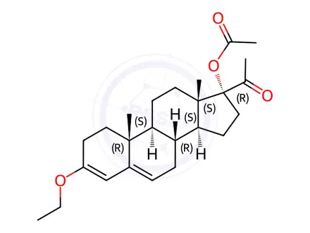 Chemical structure of Medroxyprogesterone Acetate Impurity 27