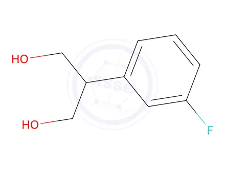 Chemical structure of 2-(3-fluorophenyl)propane-1,3-diol