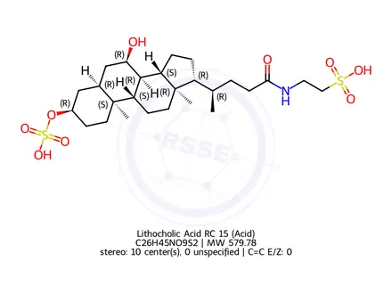 Chemical structure of Lithocholic Acid RC 15 (Acid)