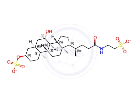 Chemical structure of Tauroursodeoxycholic acid 3-sulfate