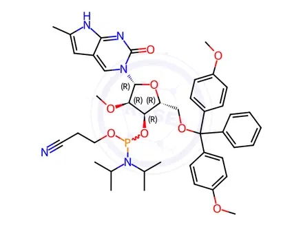 Chemical structure of 2’-O-Methyl-pyrrolo C CEP