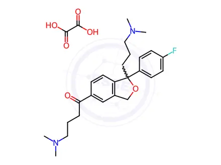Chemical structure of Citalopram EP Impurity G Oxalate salt