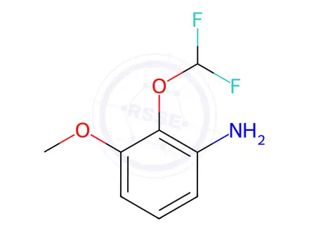 Chemical structure of 2-(Difluoromethoxy)-3-methoxyaniline