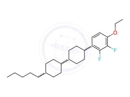 Chemical structure of TRANS,TRANS-4''-(4-ETHOXY-2,3-DIFLUORO-PHENYL)-4-PENTYL-BICYCLOHEXYL