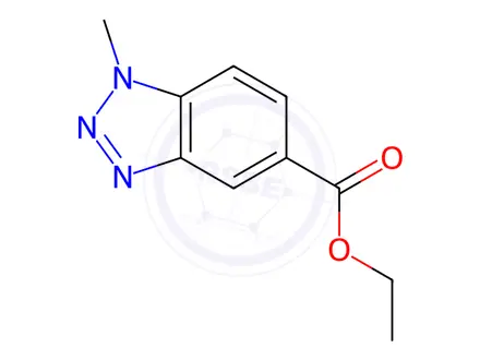 Chemical structure of Ethyl 1-methyl-1H-benzo-[d][1,2,3]triazole-5-carboxylate