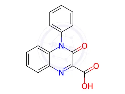 Chemical structure of 3-oxo-4-phenyl-3,4-dihydroquinoxaline-2-carboxylic acid