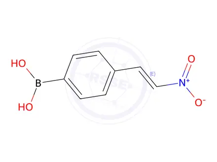 Chemical structure of (E)-(4-(2-Nitrovinyl)phenyl)boronic Acid