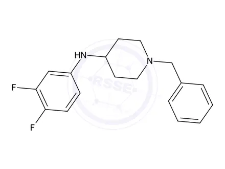 Chemical structure of 1-Benzyl-N-(3,4-difluorophenyl)piperidin-4-amine