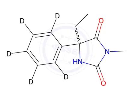 Chemical structure of rac Mephenytoin-d5